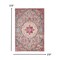 Homeroots 4 x 6 ft. Gray & Pink Medallion Area Rug 385519 - alternate 3